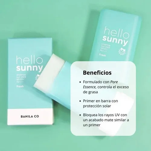 Protector Solar en Barra Hello Sunny FPS50 + Banila Co