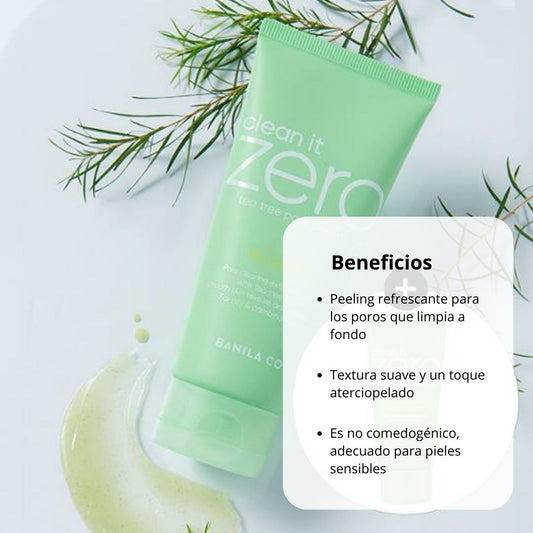 Exfoliante Facial Clean it Zero Tea tree Pore Peeling Gel Banila