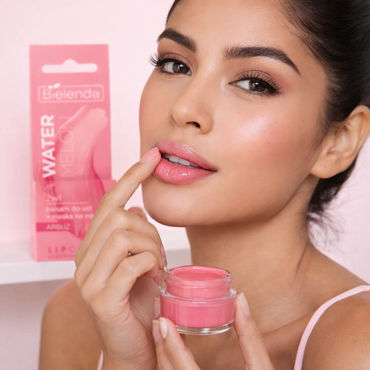 Mascarilla SANDÍA Bálsamo labial 2 en 1 + Mascarilla Labial de noche Bielenda