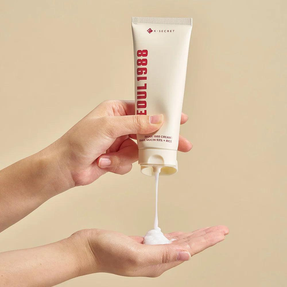 Crema Facial Snail Mucin 93% + Rice 100ml Seoul 1988