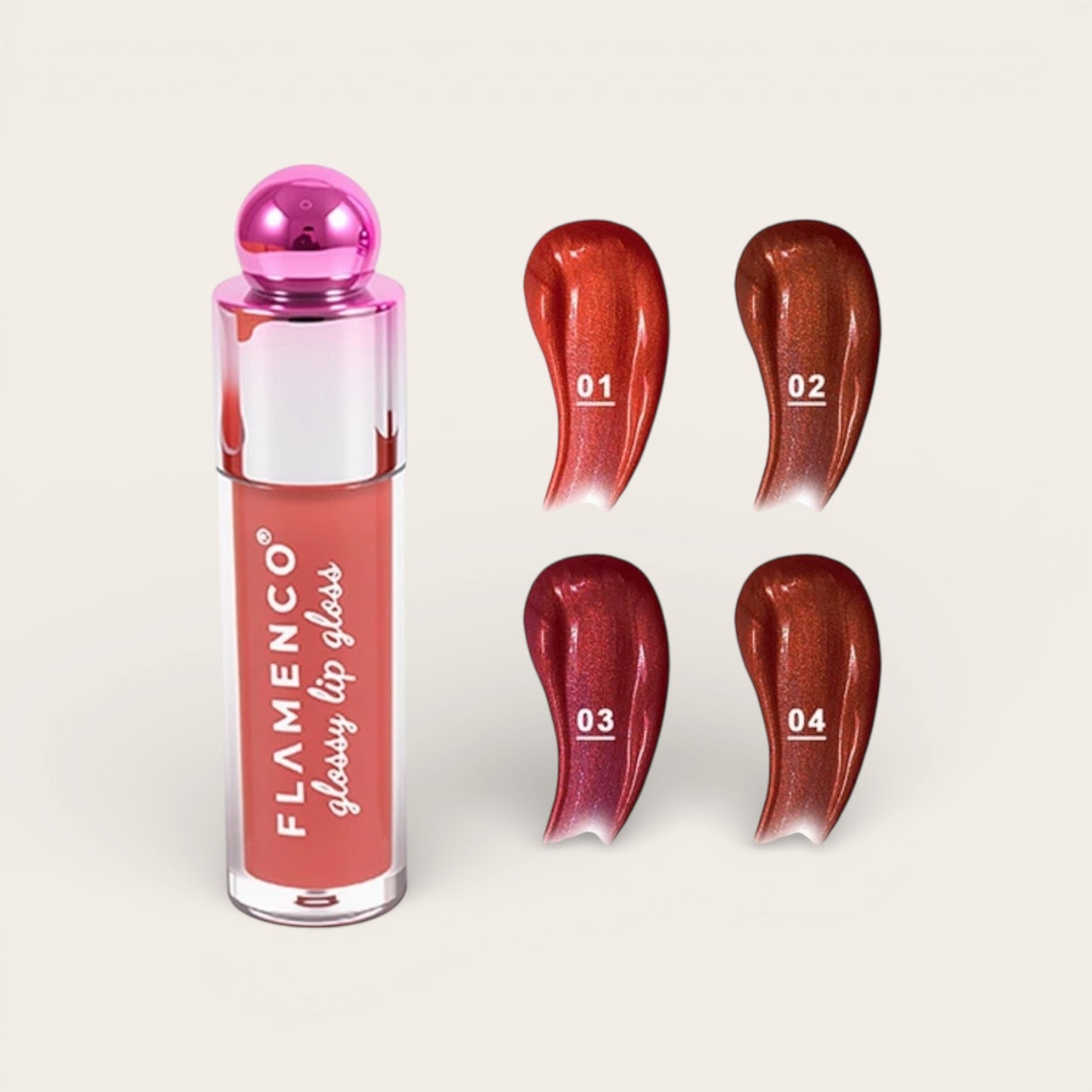 Brillo Labial Glossy Flamenco