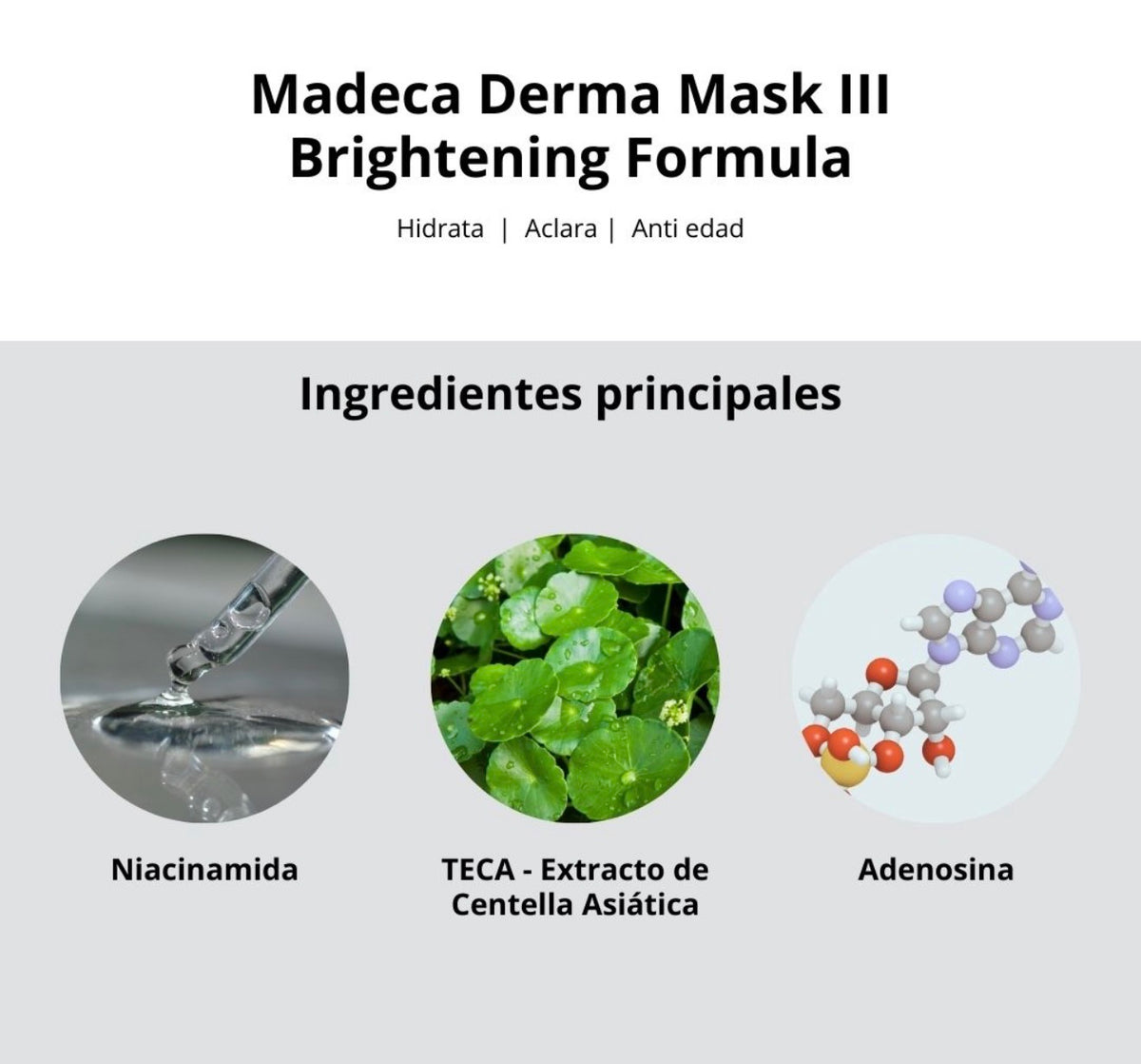 Mascarilla Facial Madeca Derma Mask III Brightening Centellian24