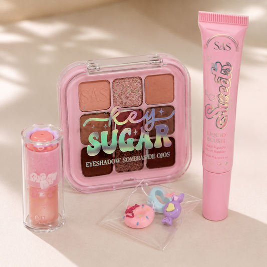 Kit Paleta de sombra + Labial + Lip Oil Sas