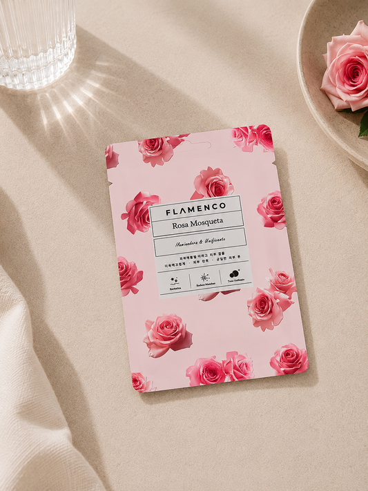 Mascarilla Facial Aclaradora Rosas Flamenco - 1 Unidad