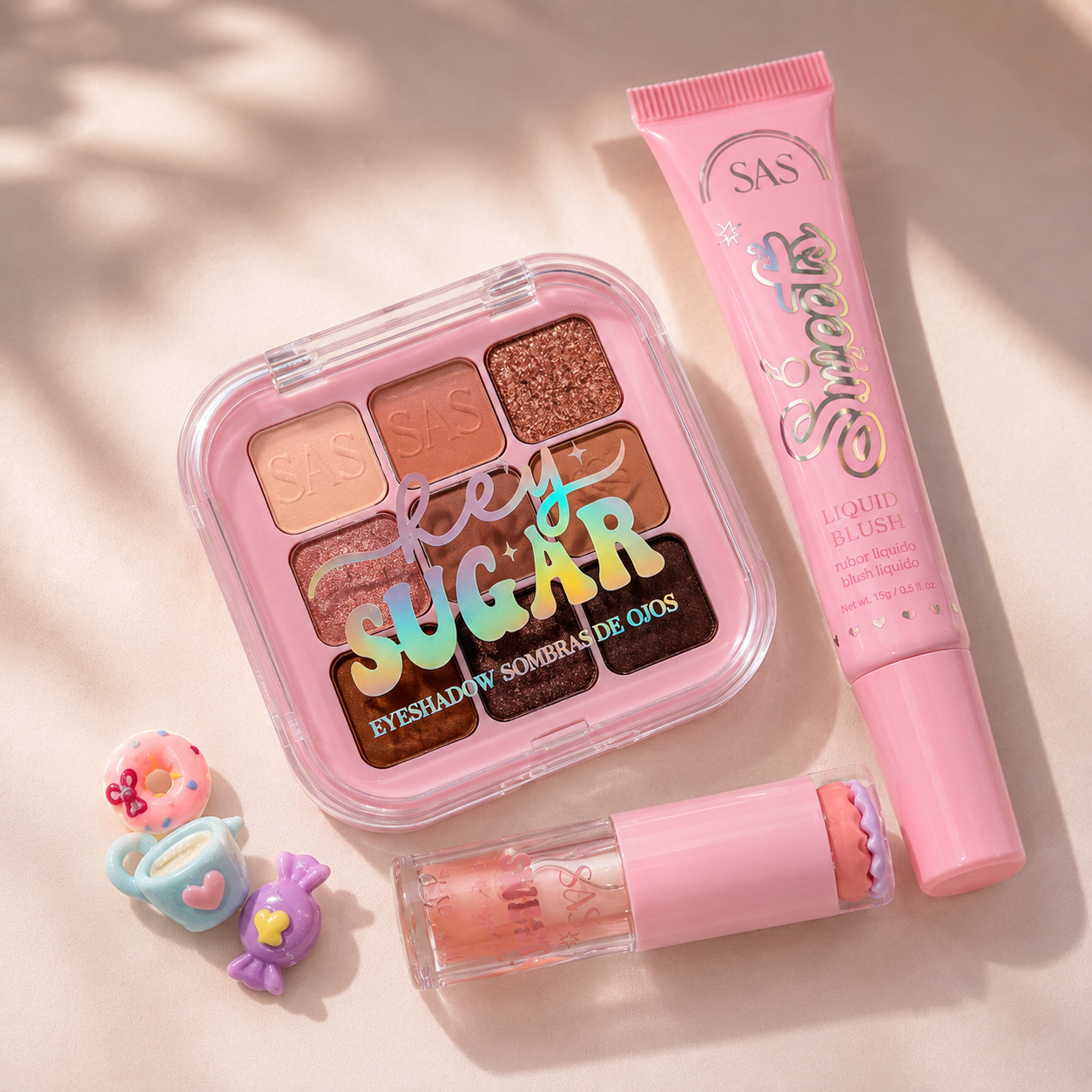 Kit Paleta de sombra + Labial + Lip Oil Sas
