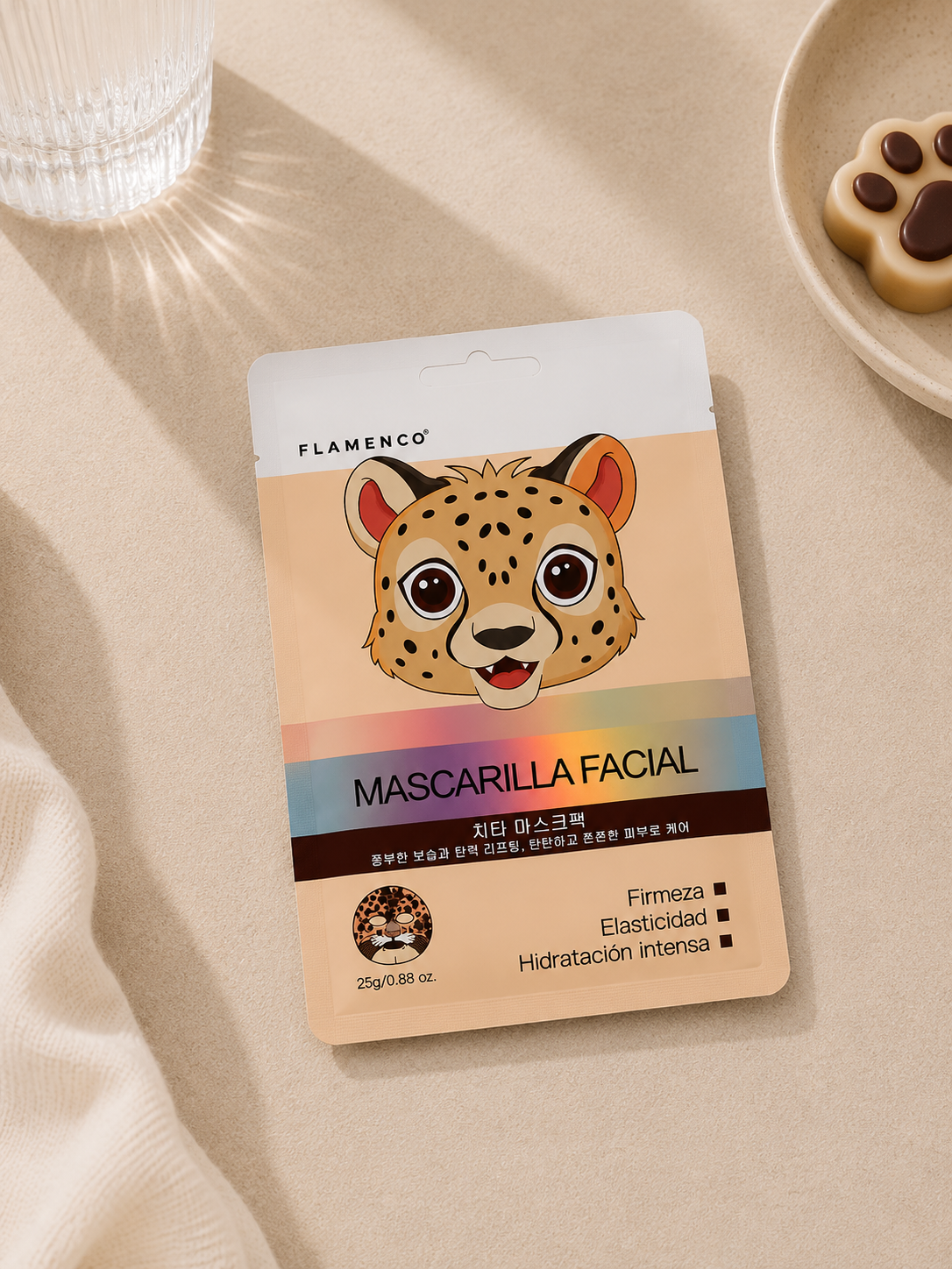Mascarilla Facial Antiarrugas Tiger Flamenco - 1 Unidad
