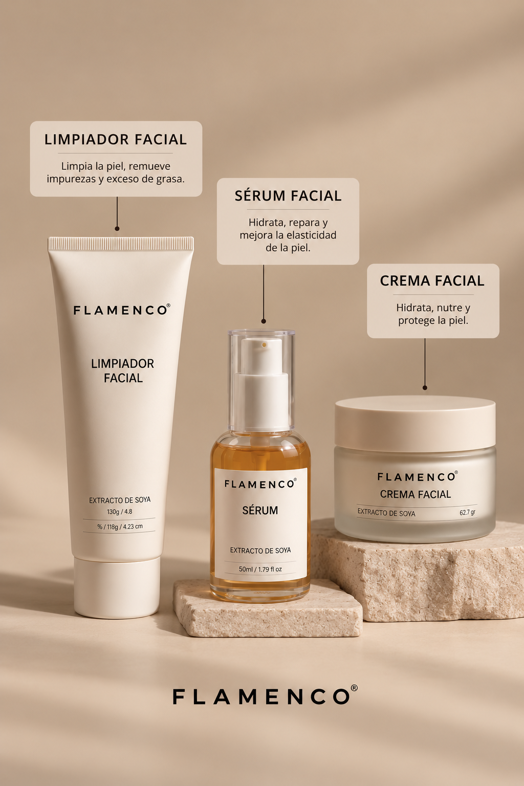 Línea Express Extracto de Soya - 3 Productos Flamenco