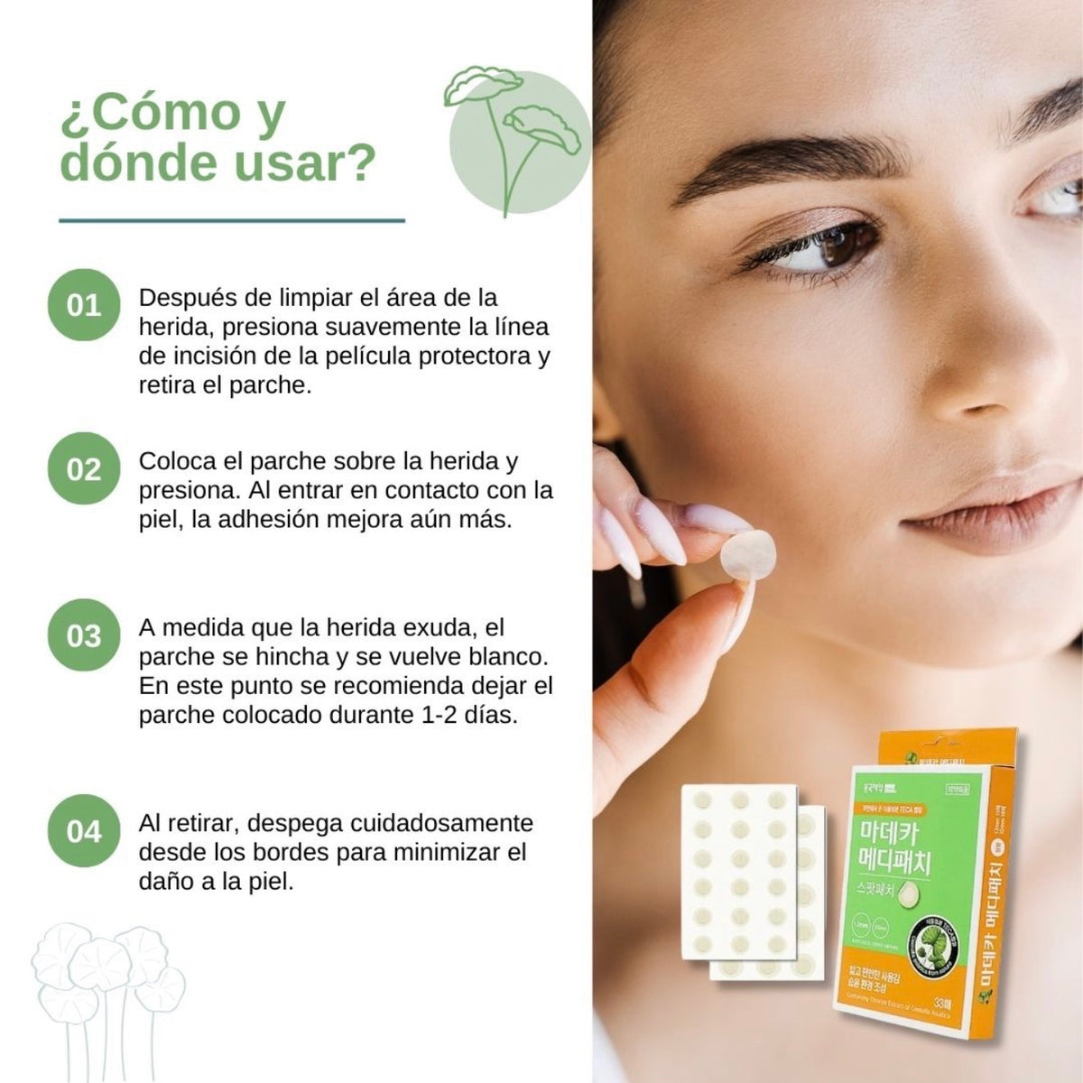 Parche Anti-Acné Madeca Medi Patch Spot Centellian24