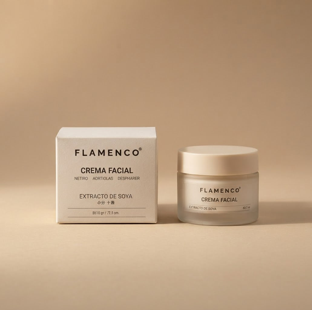 Crema Hidratante Extracto de Soya Flamenco