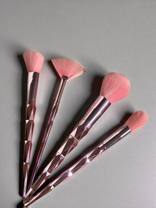 Kit Brochas de Rostro Rosada