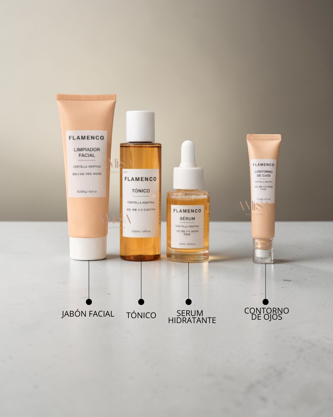 Linea Express Centella asiatica Flamenco - 4 productos