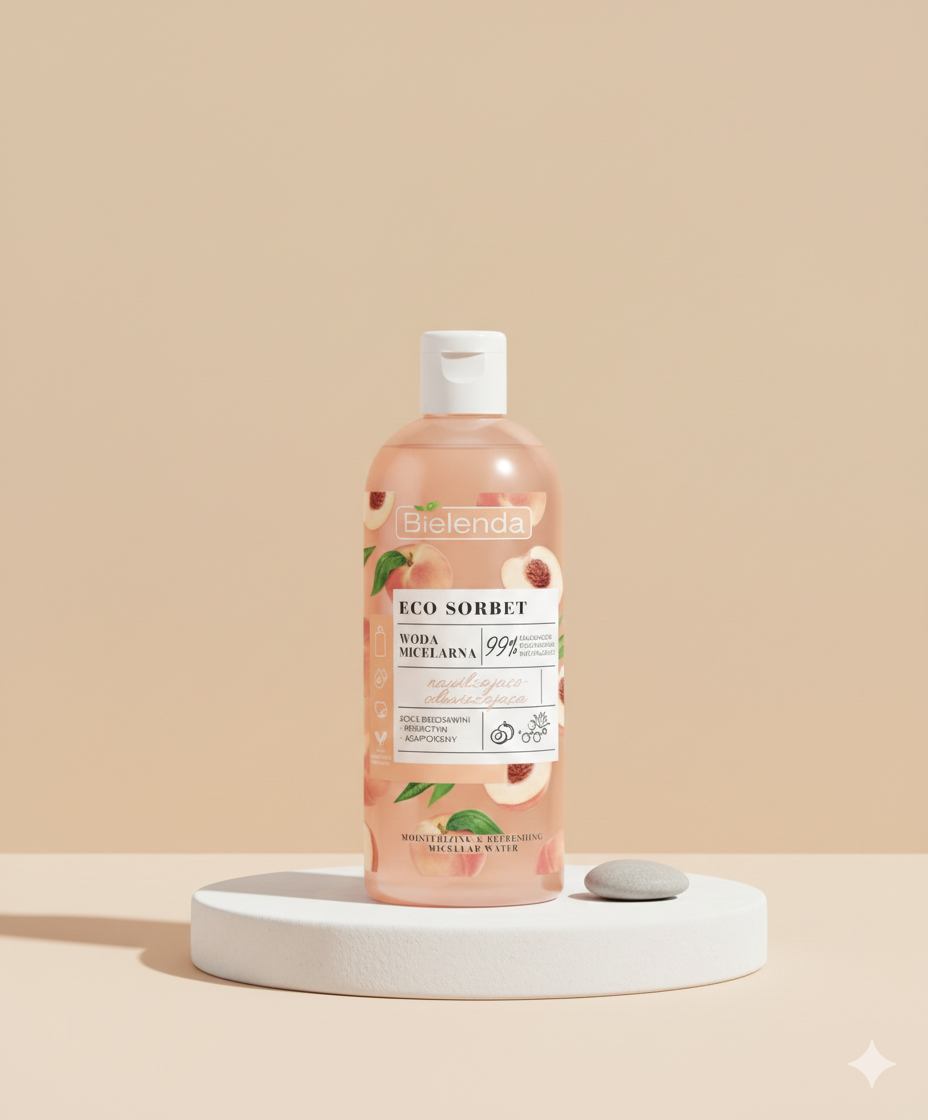 Agua Micelar Hidratante y Nutritiva Melocotón 500ml Bielenda