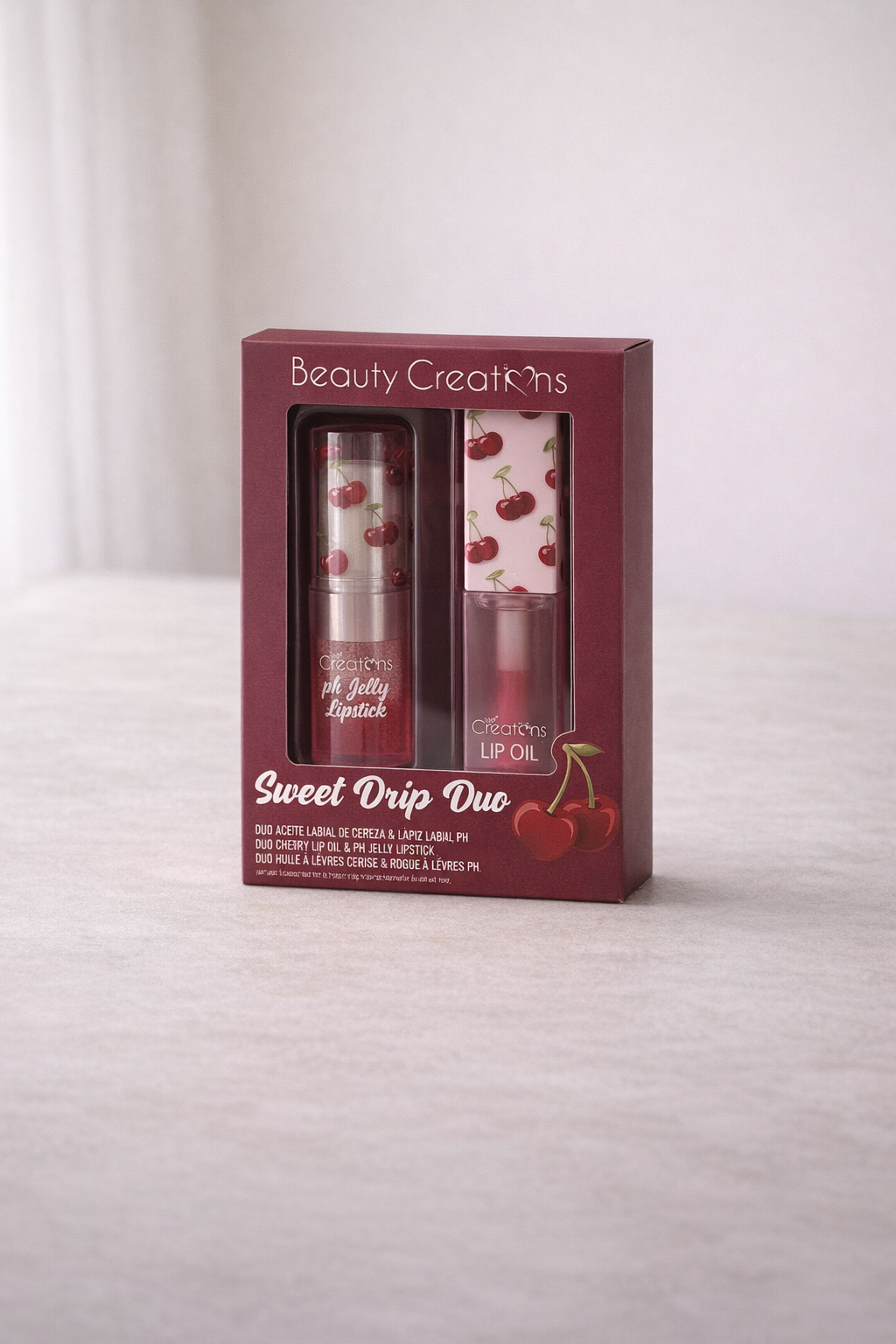 Sweet Drip Duo Cherry Lip Oil & Ph Jelly Lipstick Beauty Creations