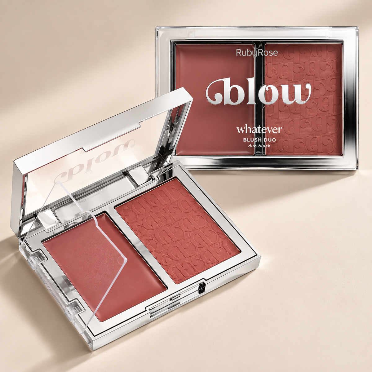 Rubor Dúo Whatever Crema + Polvo Ruby Rose