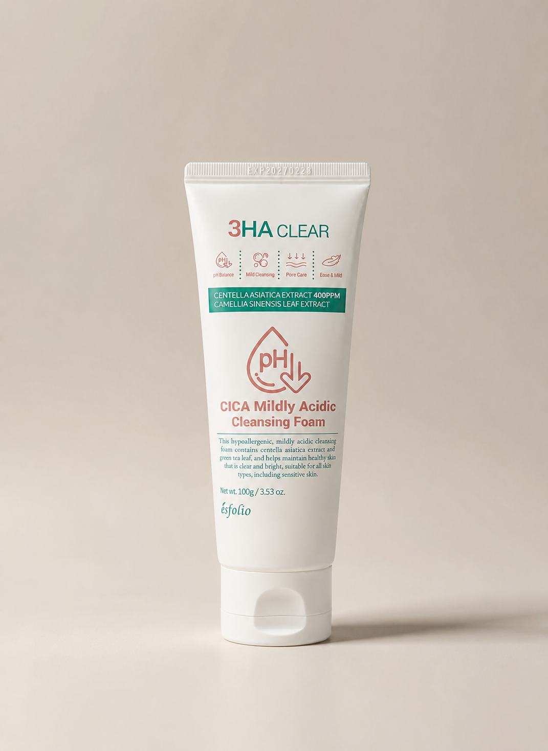 Jabón Facial Cica Acidic 3HA Esfolio