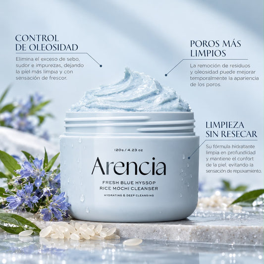Jabón Facial Blue Hyssop Rice Mochi Arencia