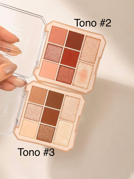 Paleta de Sombra + Iluminador Anylady