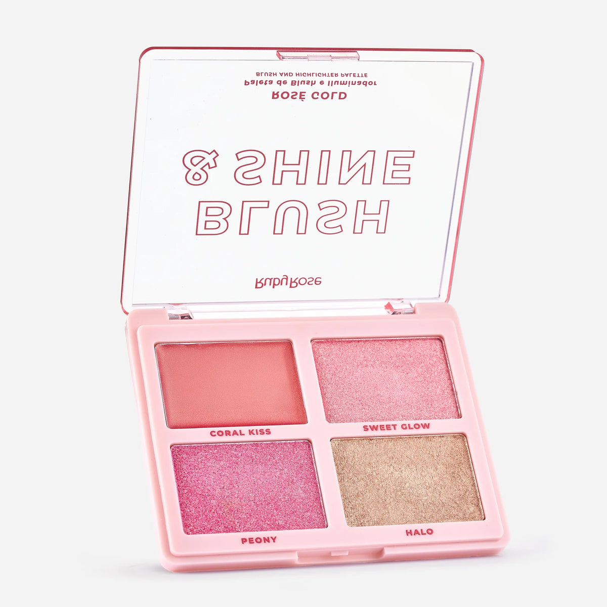 Paleta Rubor + Iluminador Shine Rose Gold Ruby Rose