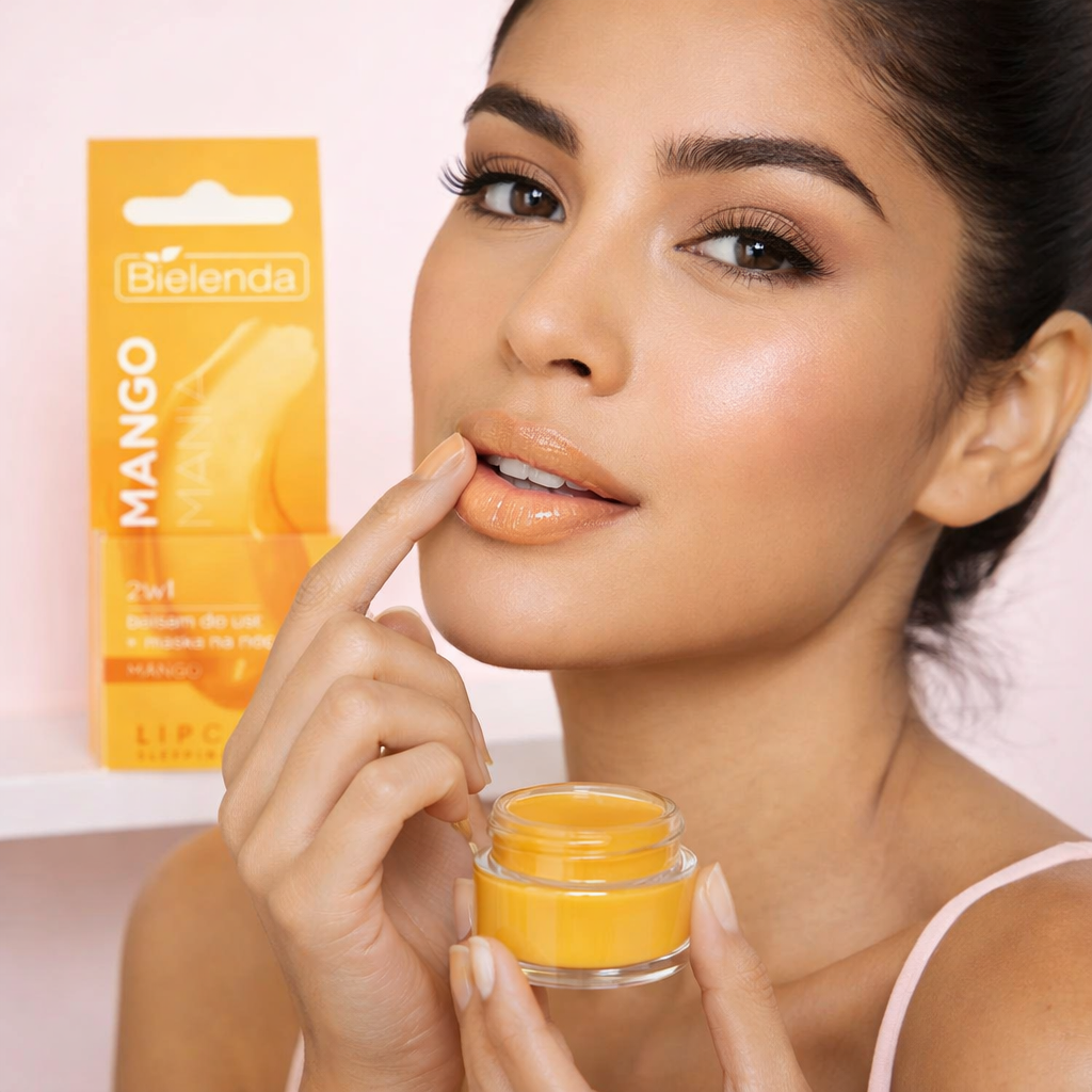 Lip Care Sleeping Mask Mango Mania 2in1 Lip balm + night Mask Bielenda