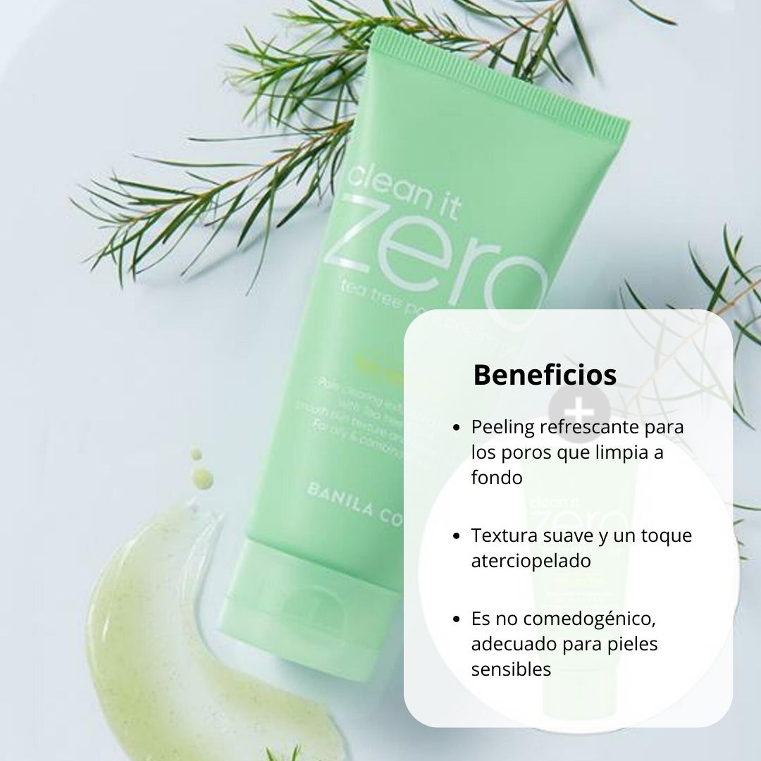 Exfoliante Facial Clean it Zero Tea tree Pore Peeling Gel Banila