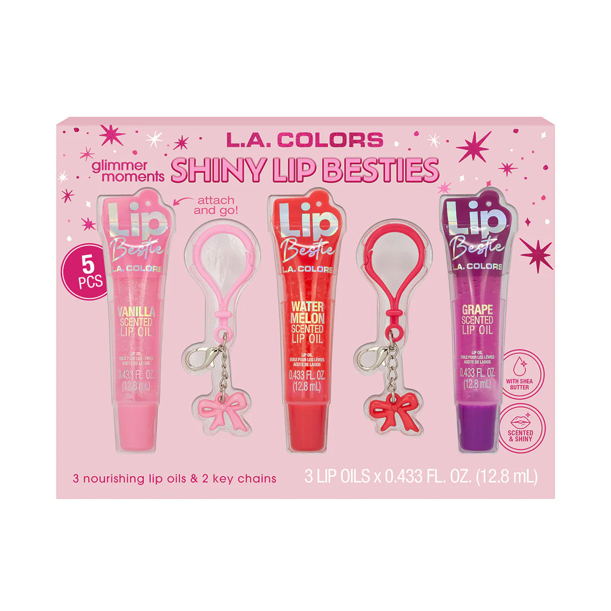 Kit Brillo de Labios Shiny Lip Bestie LA. Colors
