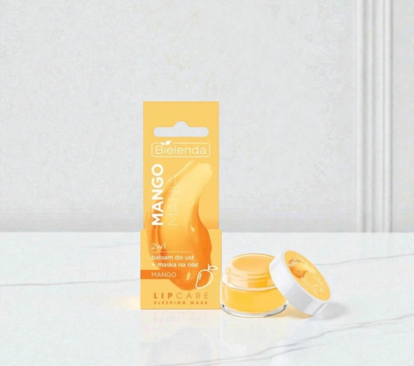 Lip Care Sleeping Mask Mango Mania 2in1 Lip balm + night Mask Bielenda