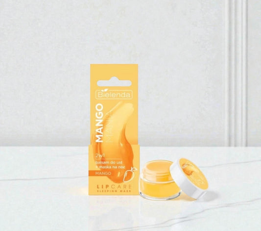 Lip Care Sleeping Mask Mango Mania 2in1 Lip balm + night Mask Bielenda