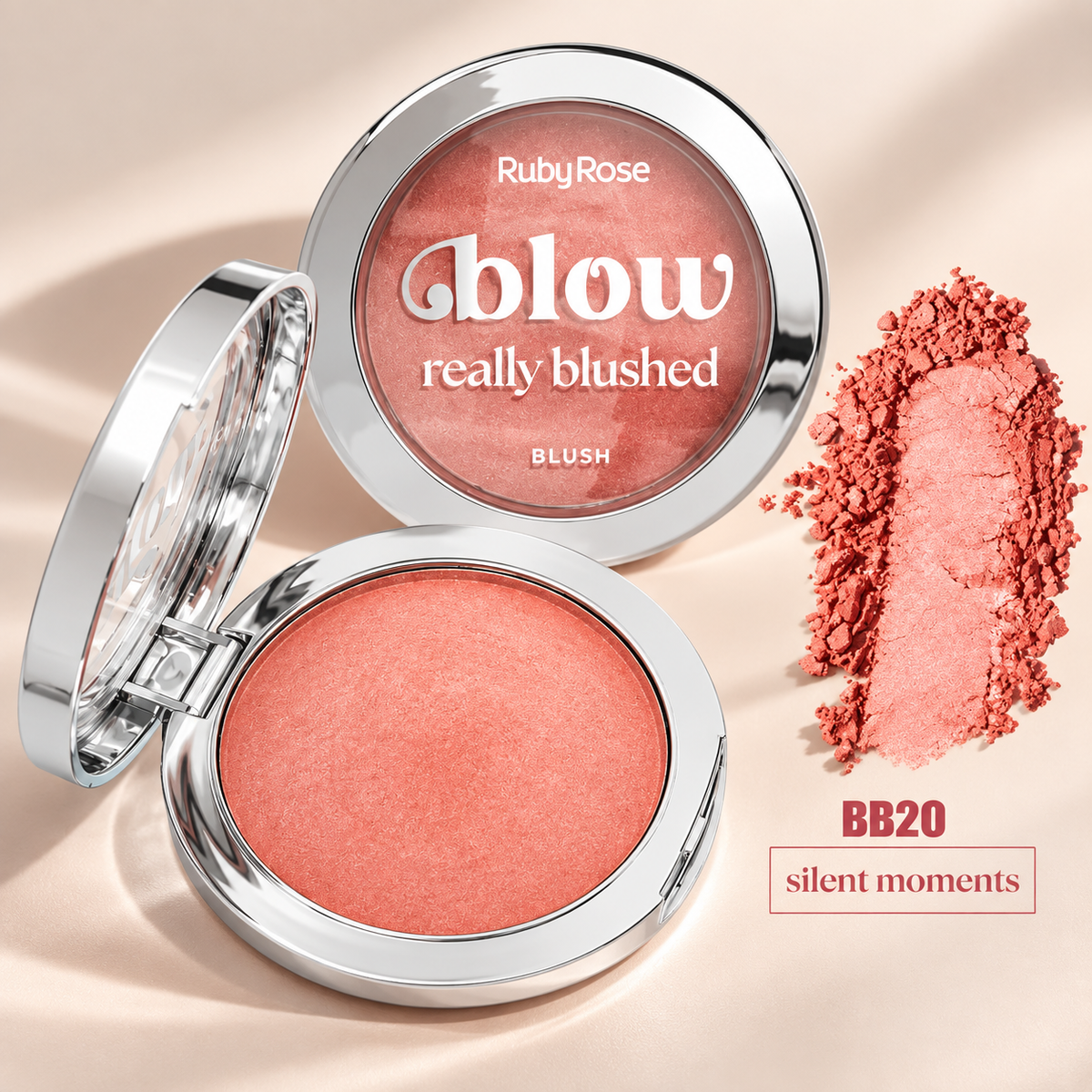 Rubor Glow Compacto Really Blushed Ruby Rose
