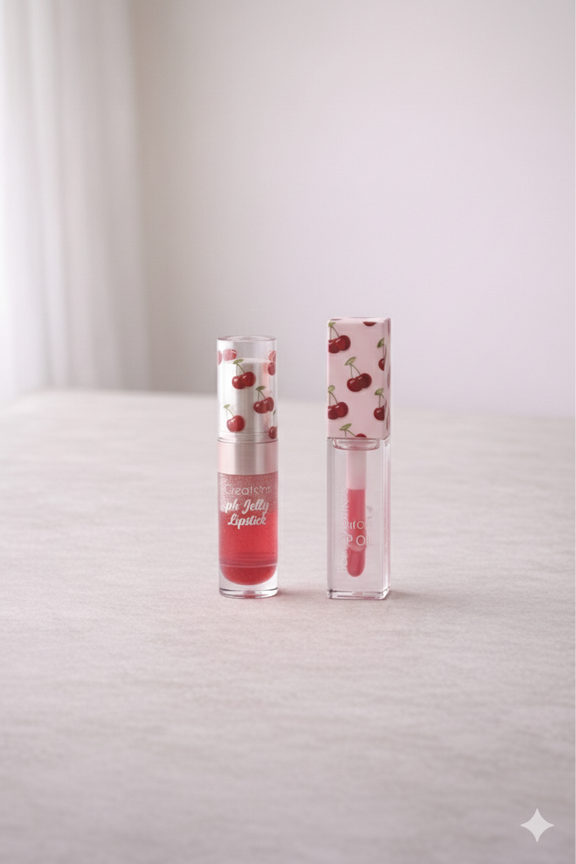 Sweet Drip Duo Cherry Lip Oil & Ph Jelly Lipstick Beauty Creations