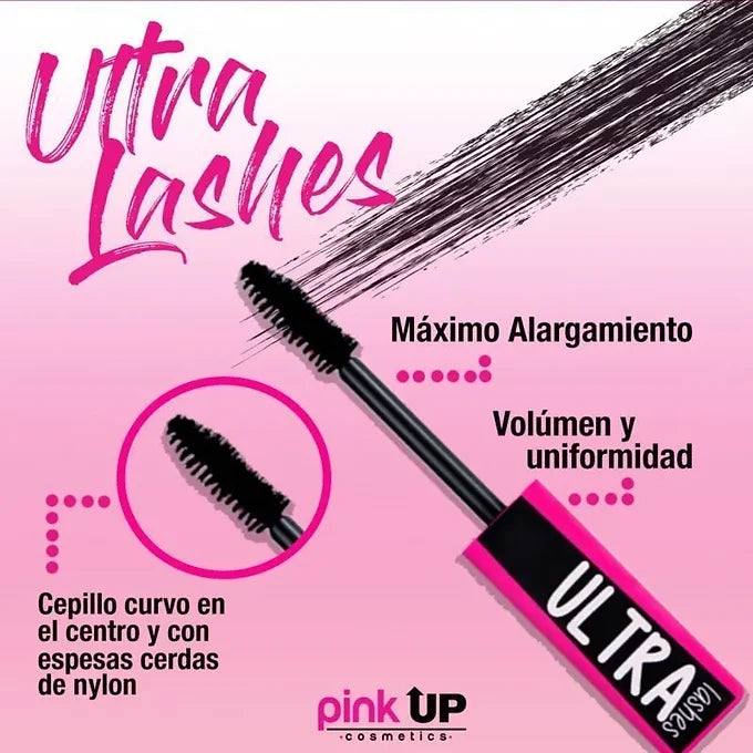 Mascara de pestañas Ultras Lashes Pink Up