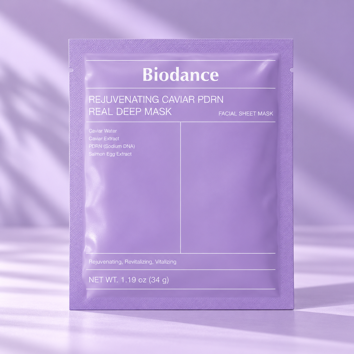 Mascarilla Facial Hidrogel Rejuvenating Caviar PDRN Biodance