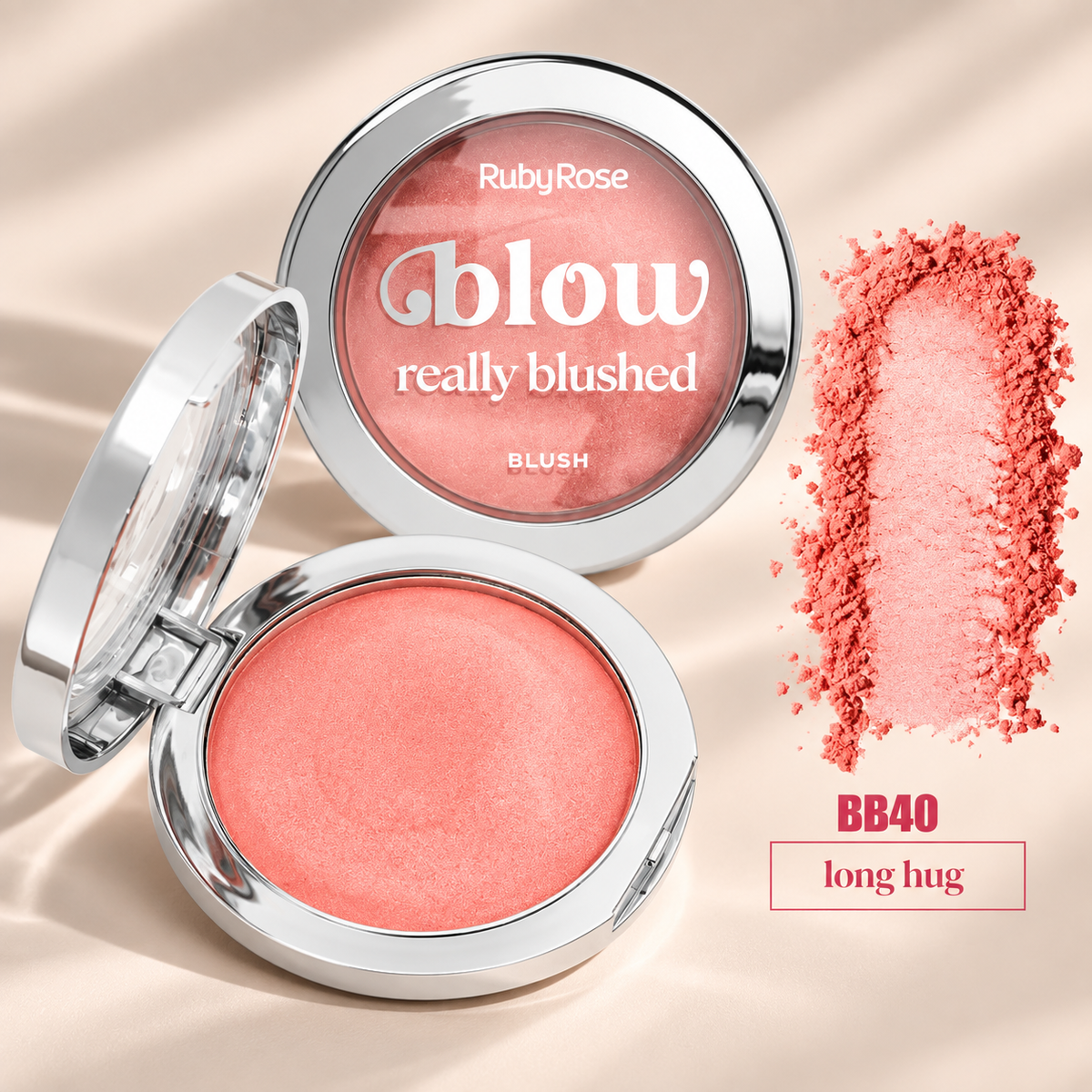 Rubor Glow Compacto Really Blushed Ruby Rose
