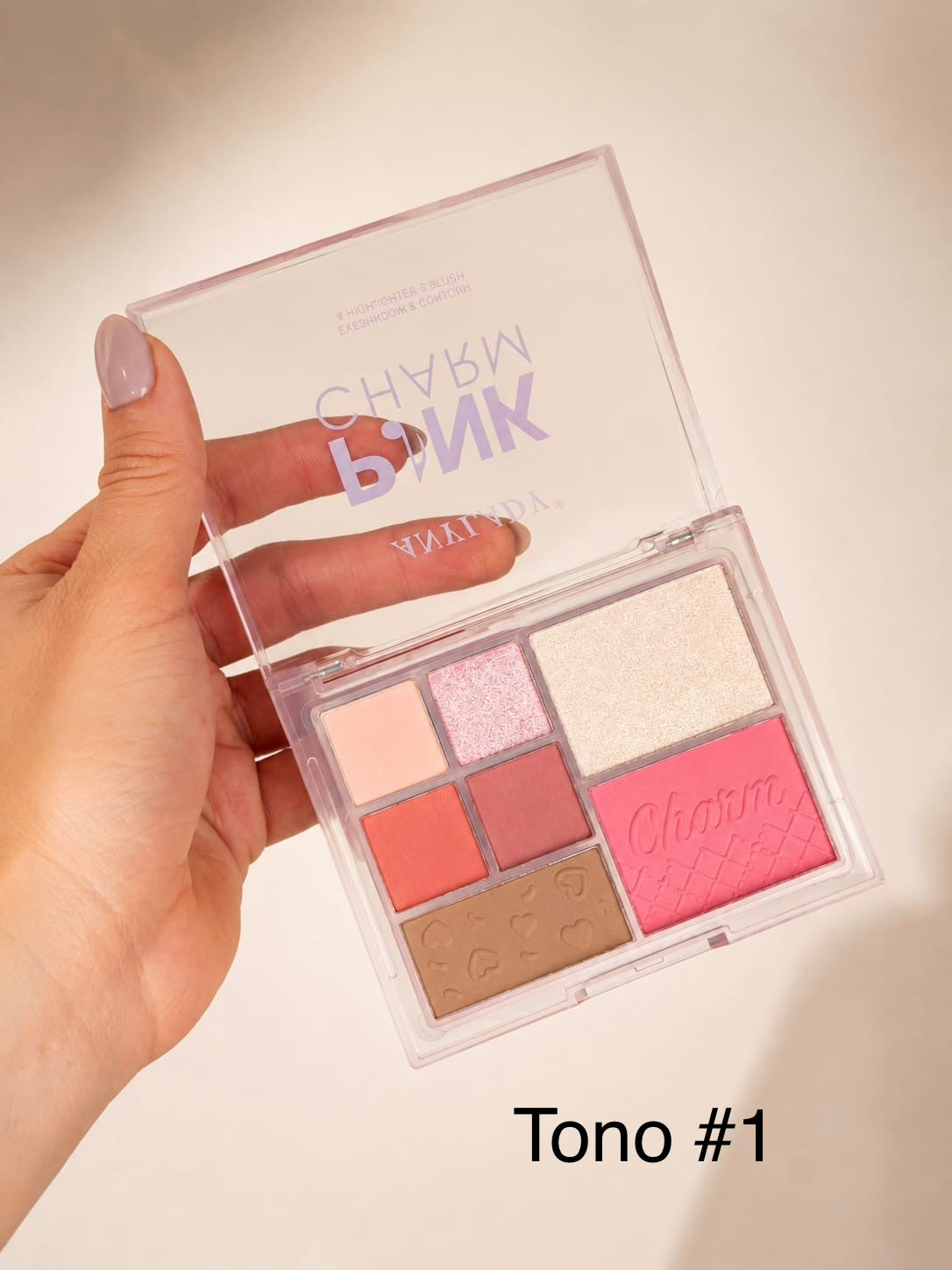 Paleta Completa Contorno-Rubor-Iluminador y Sombras Anylady