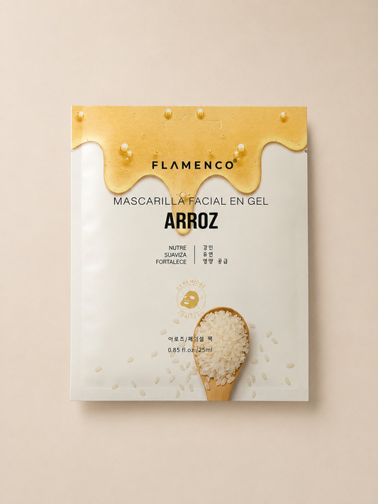 Mascarilla Facial Nutritiva Arroz -1Unid Flamenco