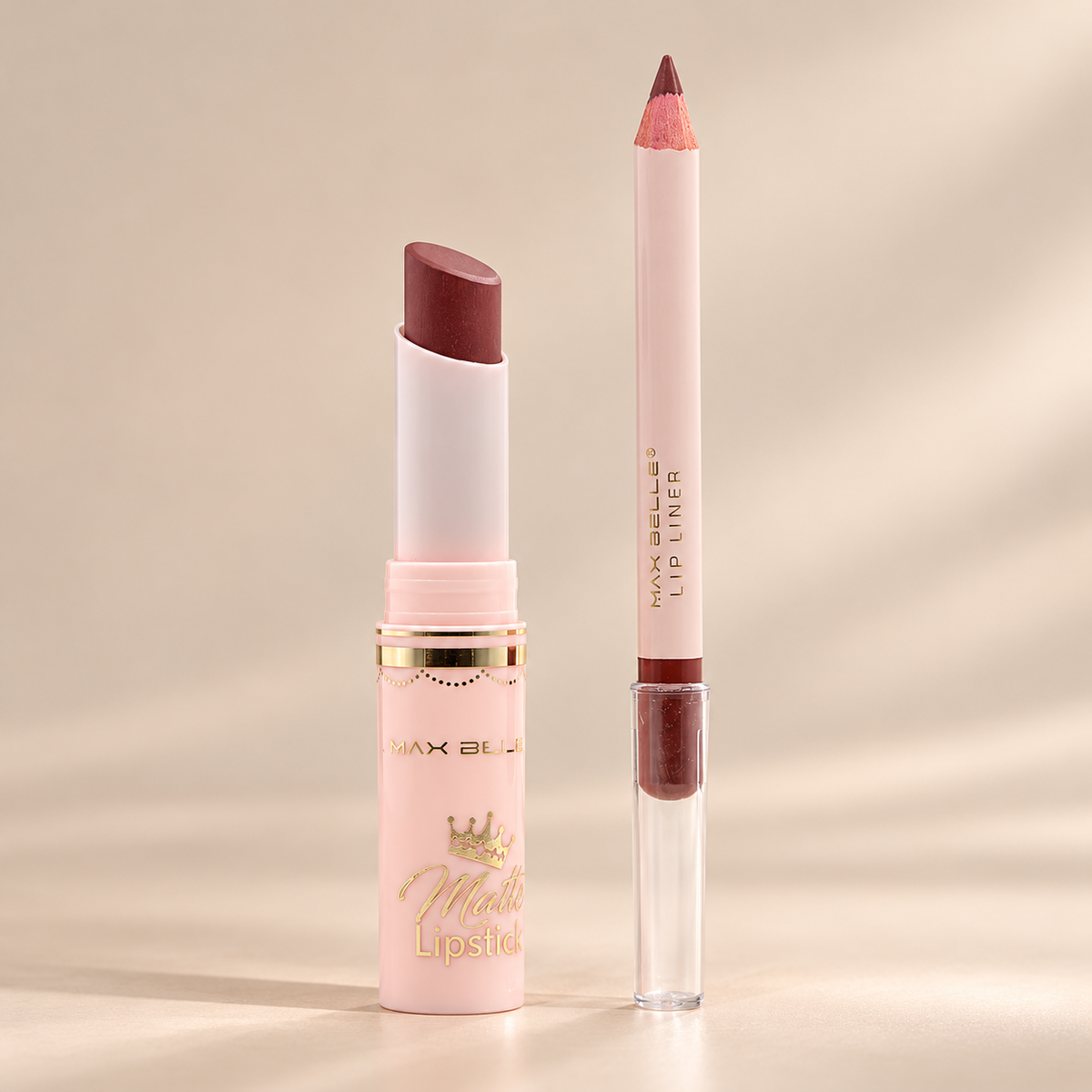 Kit de Labial en Barra + Delineador Max Belle