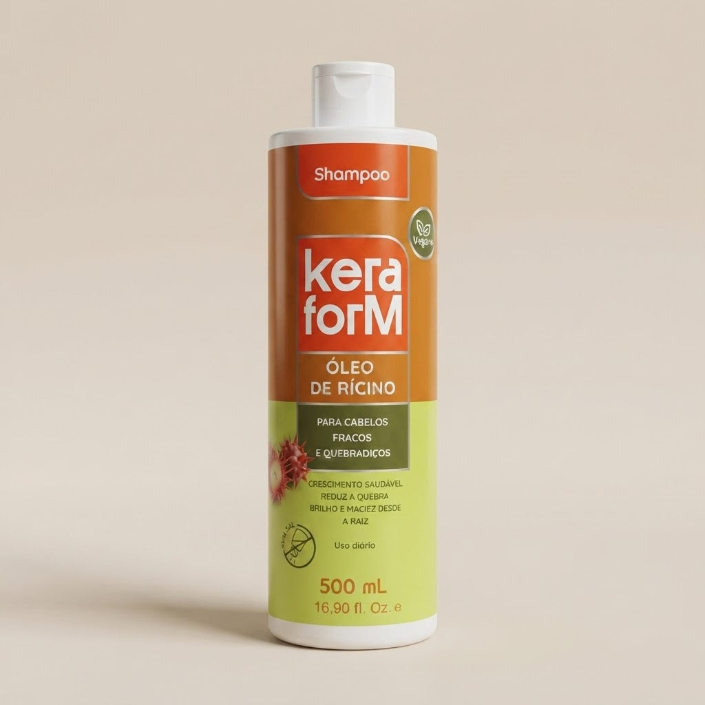Shampoo Aceite de Ricino 500ml KeraForm