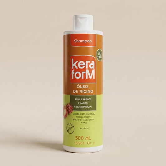 Shampoo Aceite de Ricino 500ml KeraForm