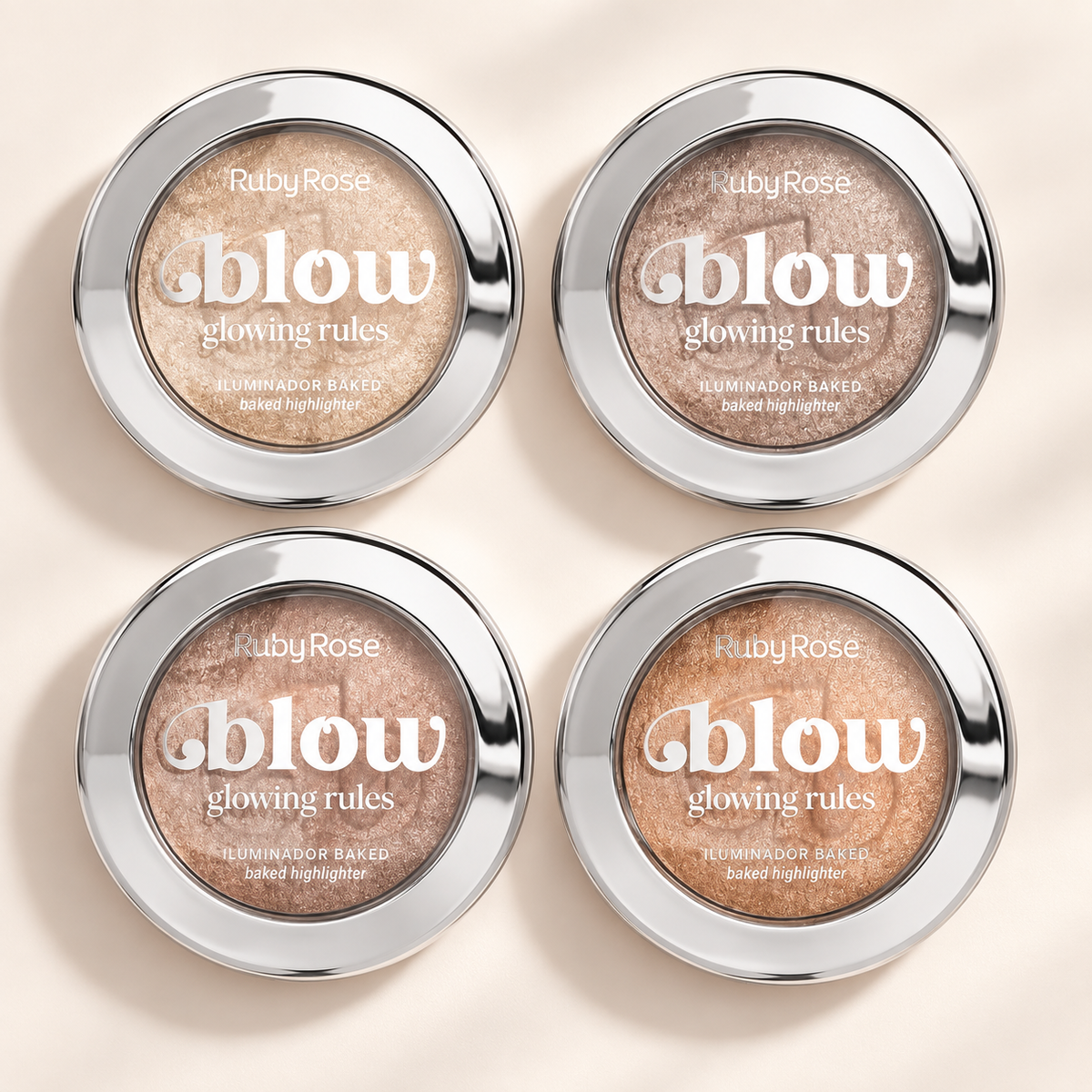 Iluminador Compacto Baked Glowing Rules Ruby Rose