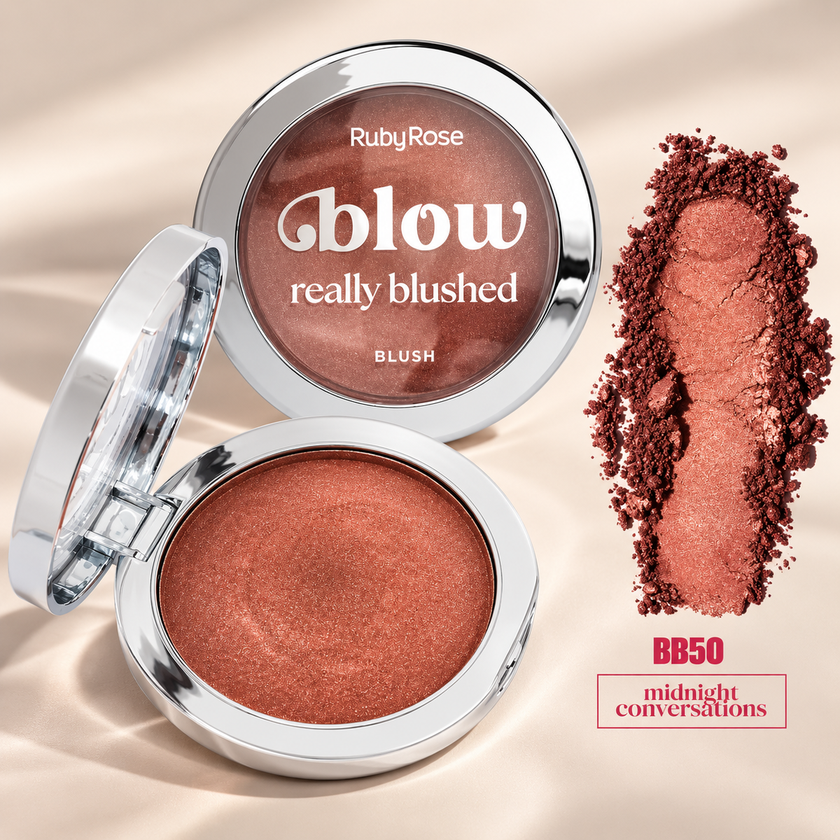 Rubor Glow Compacto Really Blushed Ruby Rose