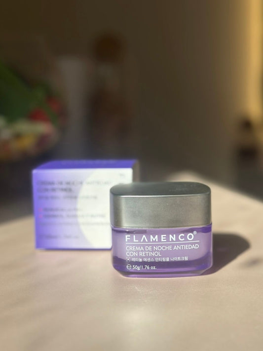 Crema Facial Nocturna Antiedad con Retinol Flamenco