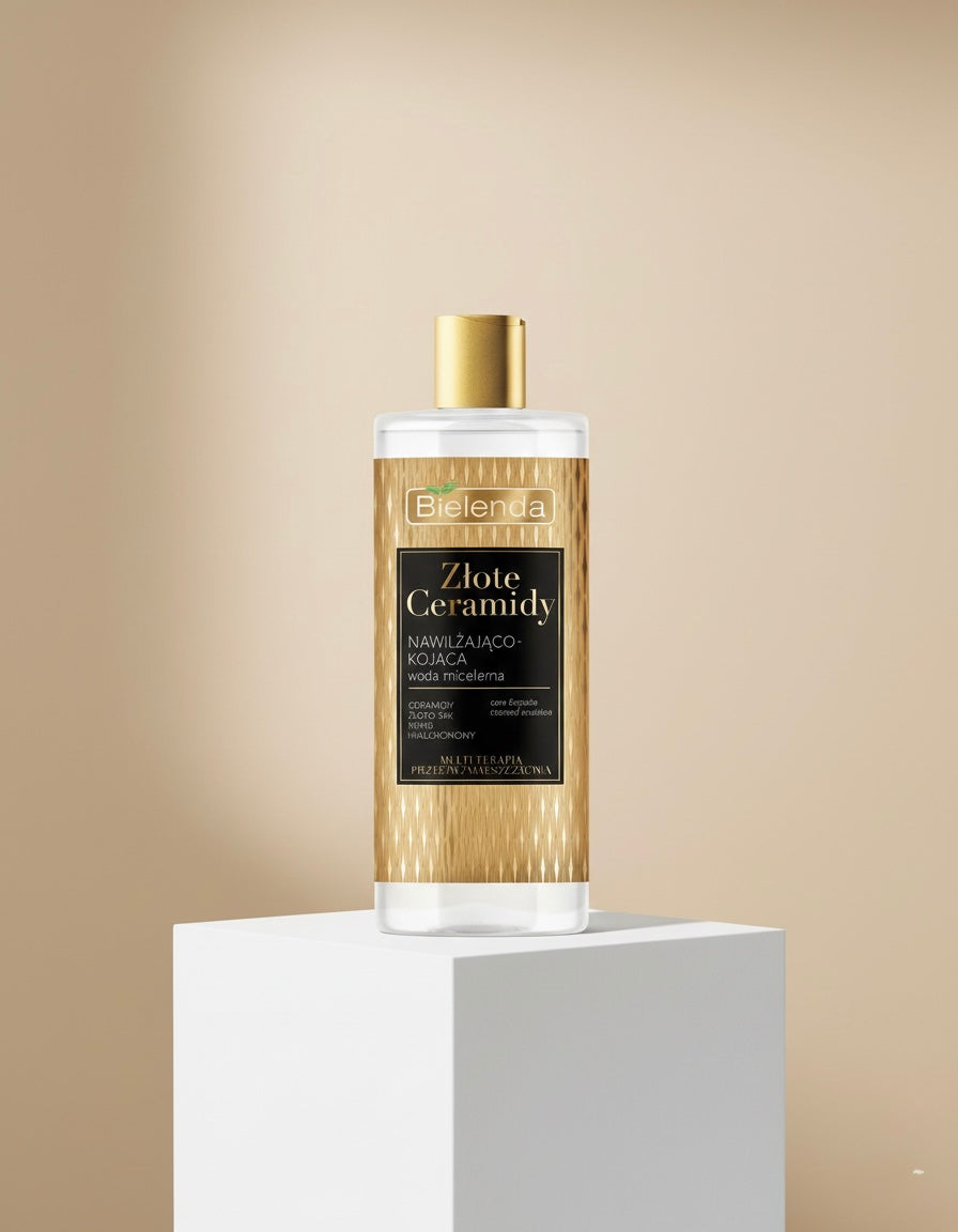 Golden Ceramides Agua Micelar Desmaquillante Pieles Maduras y Sensibles 500ml Bielenda