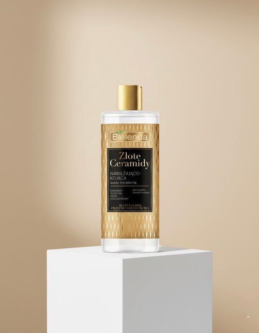 Golden Ceramides Agua Micelar Desmaquillante Pieles Maduras y Sensibles 500ml Bielenda