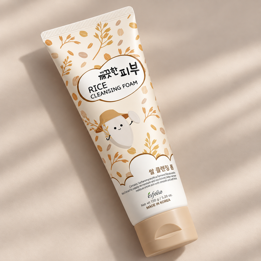 Jabón Facial Pure Skin Rice Cleansing Foam Esfolio