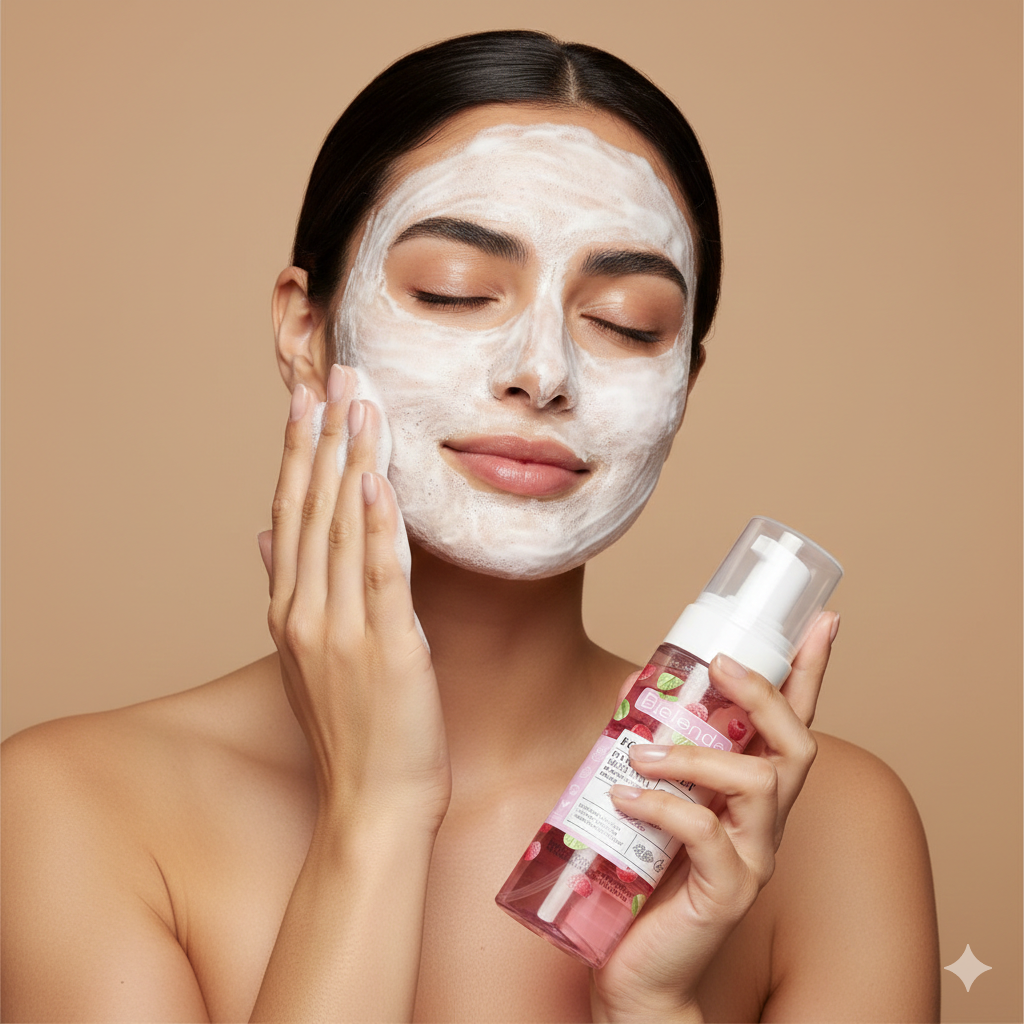 Espuma Limpiadora Facial Micelar Hidratante y Calmante Frambuesa 150 ml Bielenda