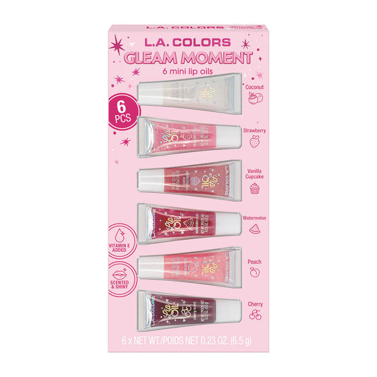 Kit Mini Aceites de Labios Gleam Moments LA. Colors