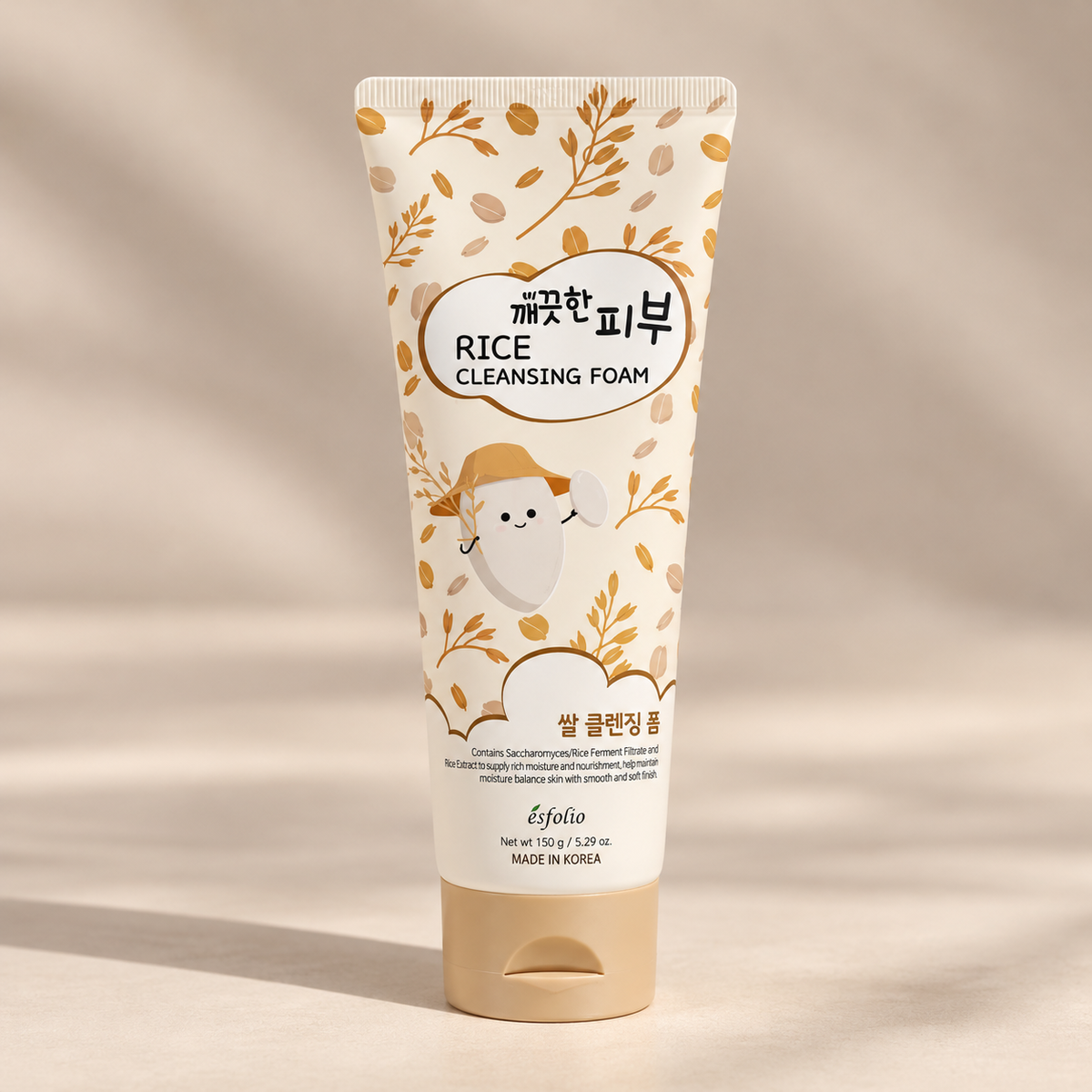 Jabón Facial Pure Skin Rice Cleansing Foam Esfolio