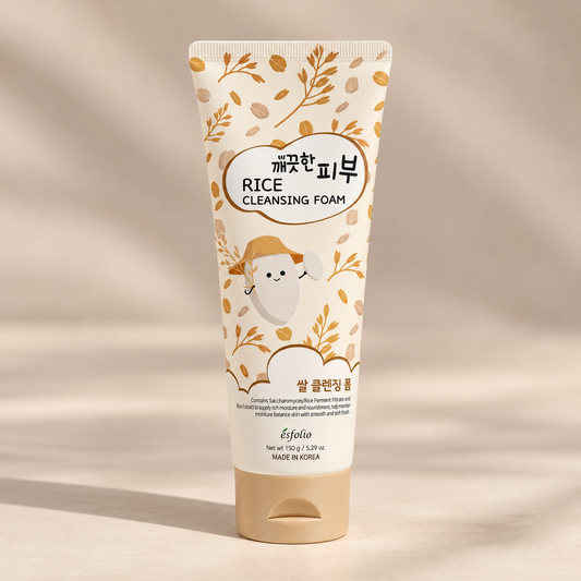 Jabón Facial Pure Skin Rice Cleansing Foam Esfolio