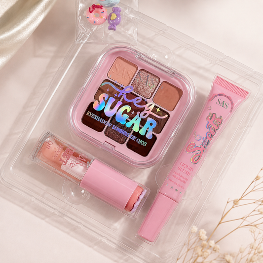 Kit Paleta de sombra + Labial + Lip Oil Sas