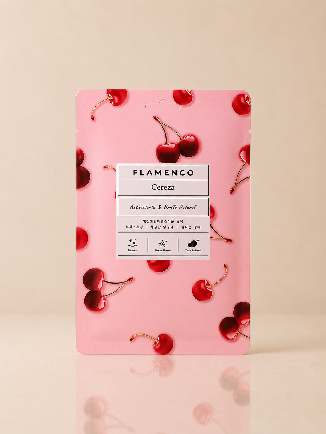 Mascarilla Facial Aclarante Cereza Flamenco - 1 unidad