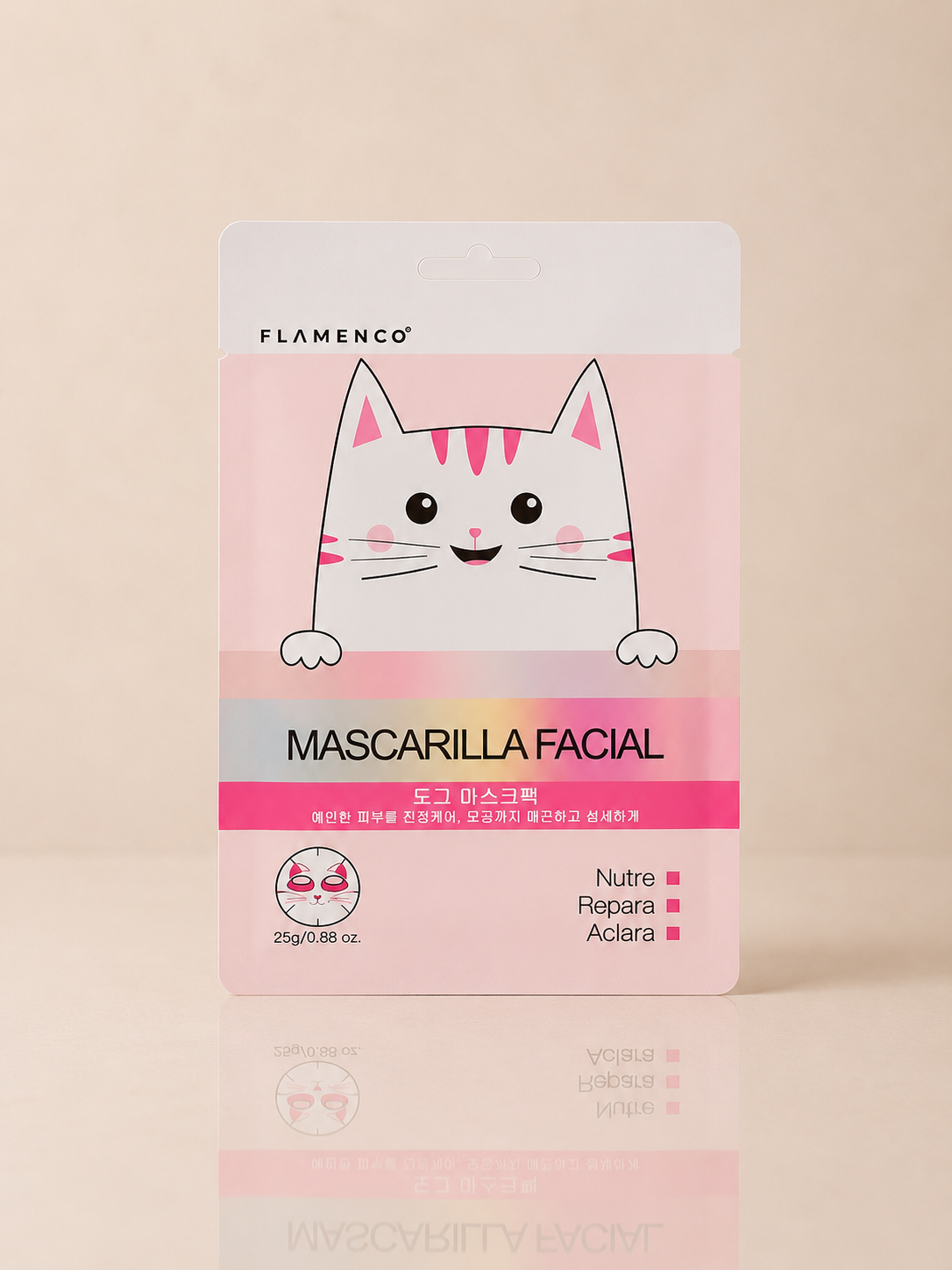 Mascarilla Facial  Ultra Hidratante Cat Flamenco - 1 unidad